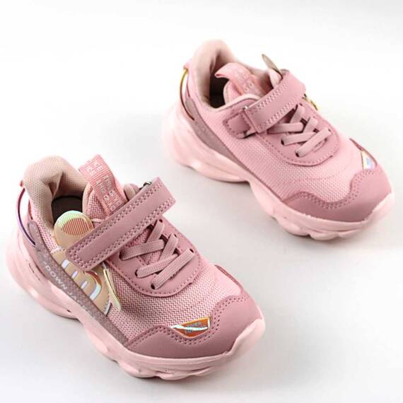 Pantofi sport pentru copii cu talpa cu leduri B10538-8-PINK, Culoare (12): Roz, Marime (12): 28 - 2- Roveli