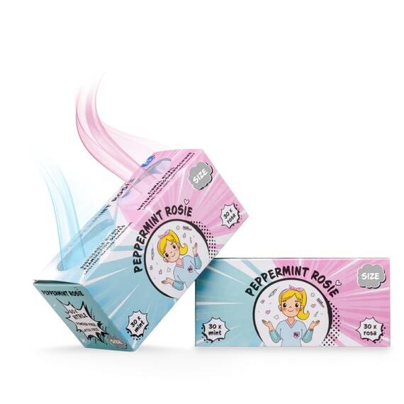 Manusi nitril 2 Culori Peppermint&Rosie 60 bucati - 5- Roveli