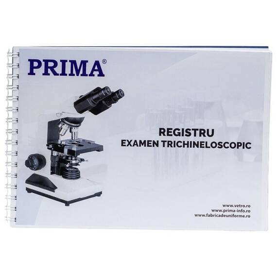 Registru examen trichineloscopic pentru cabinete veterinare A4, 100 file - - Roveli