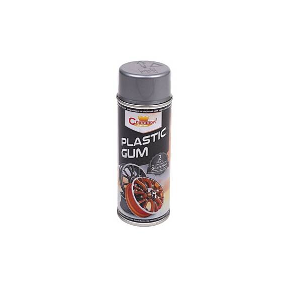 Spray vopsea cauciucata argintiu Champion profesional 400ml Cod: RAL9006 - - Roveli