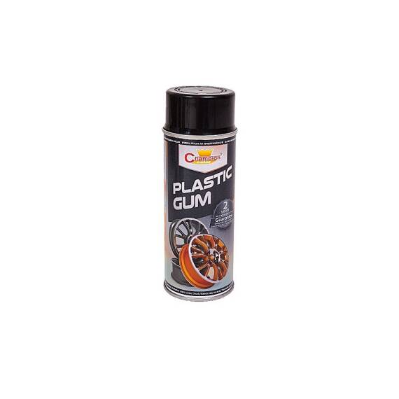 Spray vopsea cauciucata negru semi-lucios Champion profesional 400ml Cod: RAL9005 - - Roveli
