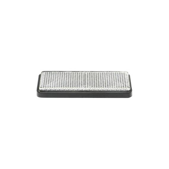 Dreptunghi reflectorizant cu adeziv alb fata 90x32mm  Cod: TR015 - - Roveli