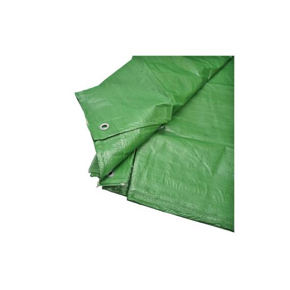 Prelata impermeabila verde cu ochiuri de prindere 5 x 8 m 100 g/m² Cod: BK89404 - 3- Roveli