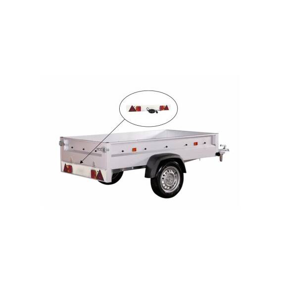Bara remorca cu lampi LED SMD 12V 1.22m, cablu 6m, mufa 7 pini Cod: TBL021 - 4- Roveli