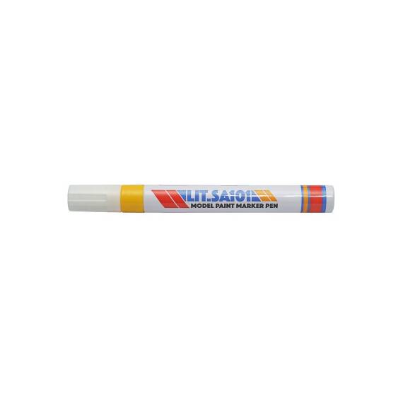 Marker vopsea galben pe baza de ulei, impermeabil, uscare rapida, rezistent exterior Cod: DISPK38 - - Roveli