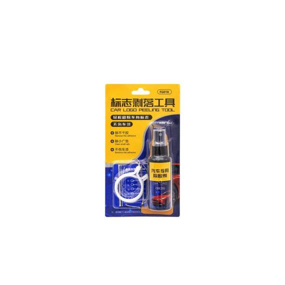 Set pentru indepartarea emblemelor auto – fir de taiere si solutie pentru indepartarea adezivului  Cod: GF018 - - Roveli