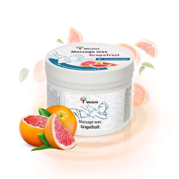 Ceara pentru masaj cu Ulei Esential de Grapefruit - - Roveli