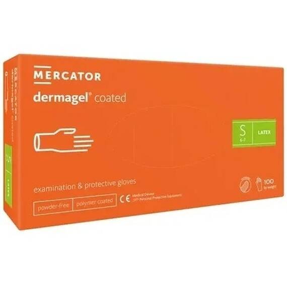 Manusi examinare Latex, nepudrate, Dermagel - 3- Roveli