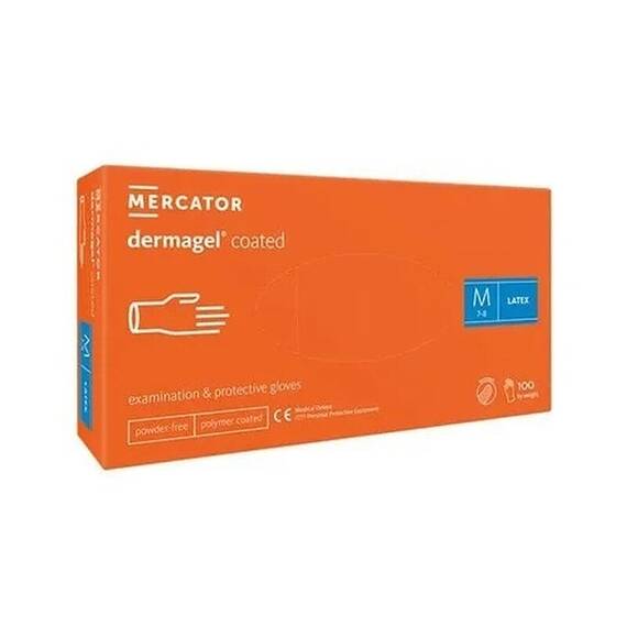 Manusi examinare Latex, nepudrate, Dermagel - 4- Roveli
