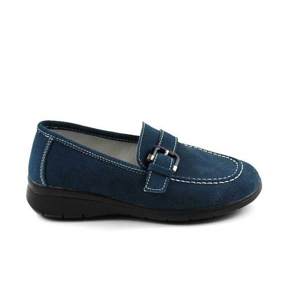 ​Pantofi comozi de dama , din piele naturala JY3151-GREEN/X, Culoare (12): Bleumarin, Marime (12): 37* - 3- Roveli