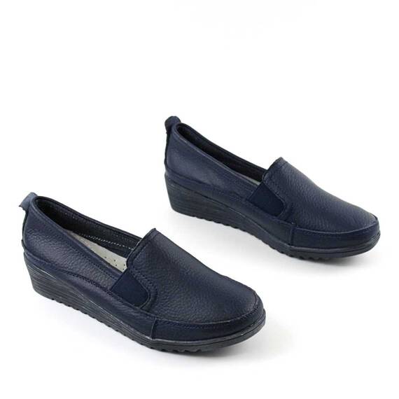 ​Pantofi comozi de dama , din piele naturala CXWL-2121-NAVY/X, Culoare (12): Bleumarin, Marime (12): 37 - 2- Roveli