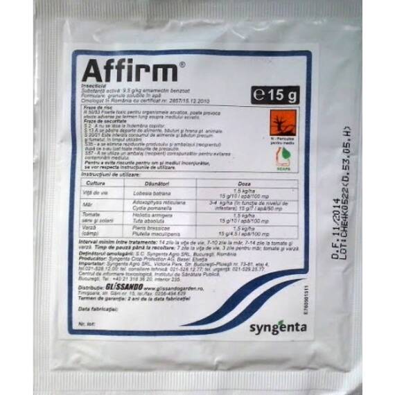 Insecticid Affirm 15 GR - - Roveli