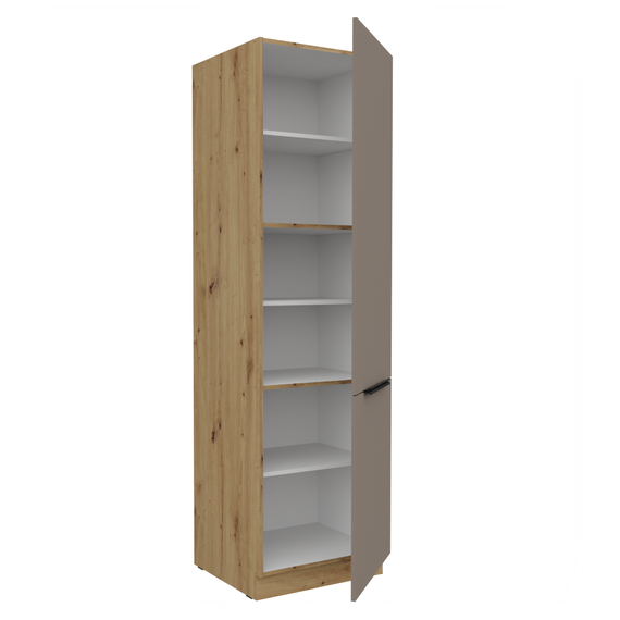 Dulapior inalt, sandgrau/stejar artisan, FRISBO 60 DK-210 2F - 3- Roveli