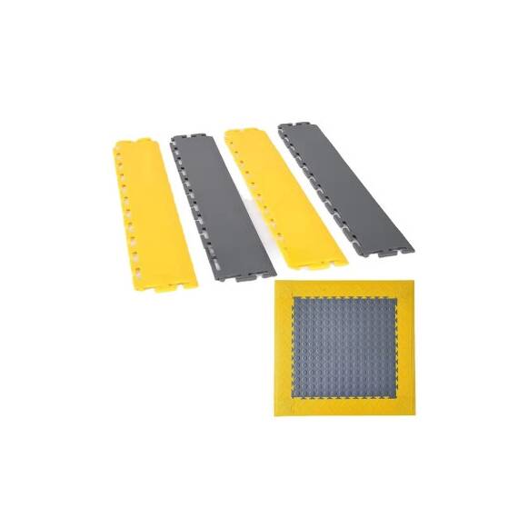 Margine pardoseala modulara PVC pentru garaj rosu 500 x 100 x 6 mm Cod: MPM04 - - Roveli