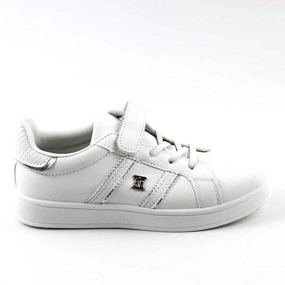 Pantofi sport pentru copii, cu accesoriu argintiu LP313Y-WHITE/S, Culoare (12): Alb, Marime (12): 34 - 3- Roveli