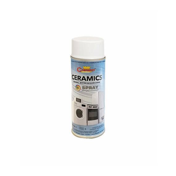 Spray vopsea ceramic alb lucios Champion profesional 400ml Cod: 9003 - - Roveli