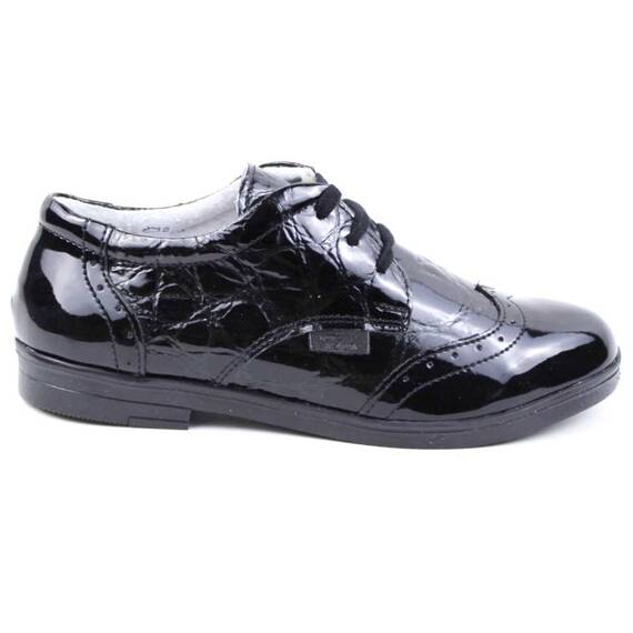 ​Pantofi stil Oxford , pentru copii , din piele naturala 3227-NEGRU/S - 3- Roveli