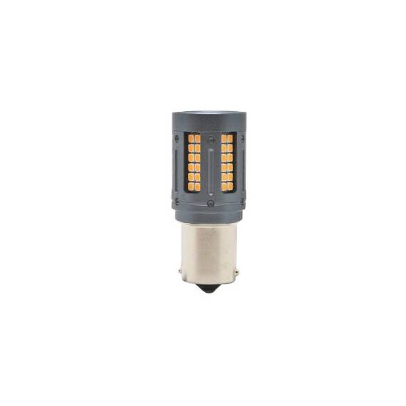 Set 2 becuri o faza T.V. BA15S  84SMD Canbus 12V-24V nonpolar Lumina galbena 1000 lumen  25W  Cod: HH001 - 4- Roveli