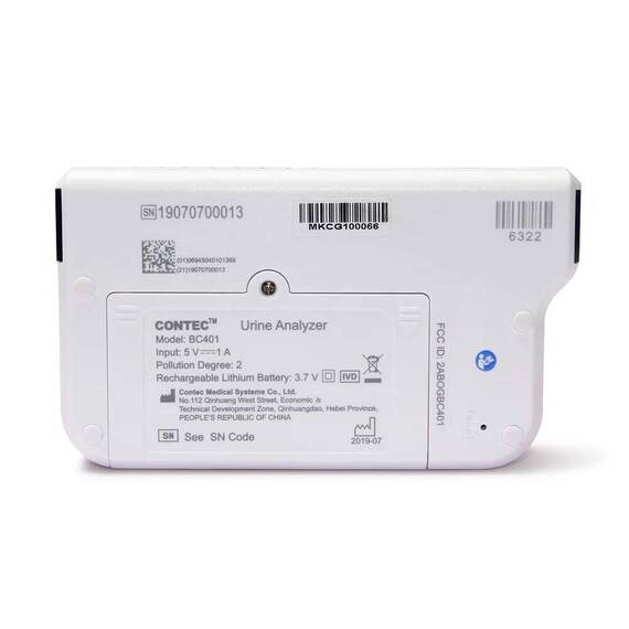 Analizor urina portabil BC401, 11 parametri (compatibil pana la 14), ecran LCD 2.4", Bluetooth - 5- Roveli