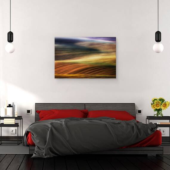 Tablou canvas - Campuri de Toamna, Moravia, Soare, 40 x 60 cm - 3- Roveli