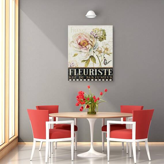 Tablou canvas - Florarie la Paris, 60 x 75 cm - 4- Roveli