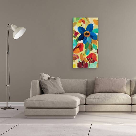 Tablou canvas - Flori colorate, 50 x 100 cm - 2- Roveli