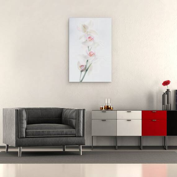 Tablou canvas - Frumusete Palida, Natura Moarta, Floare, Orhidee, 40 x 60 cm - 2- Roveli