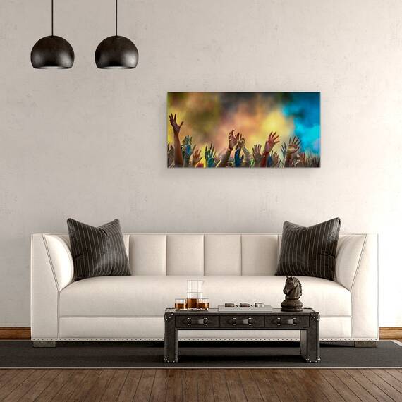 Tablou canvas - Maini, Documentar, Maini, Mana, Brat, Brate, Festival, 50 x 100 cm - 2- Roveli