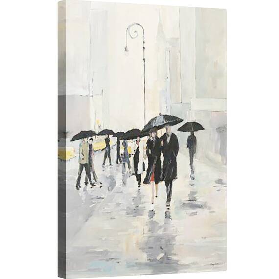 Tablou canvas - Oras in ploaie, 80 x 120 cm, Marime: 80 x 120 cm - - Roveli