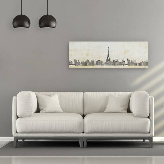 Tablou canvas - Orizontul Eiffel, 30 x 90 cm - 2- Roveli
