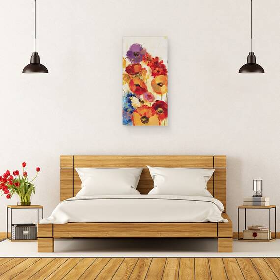 Tablou canvas - Panou de gradina vesel III, 50 x 100 cm - 3- Roveli