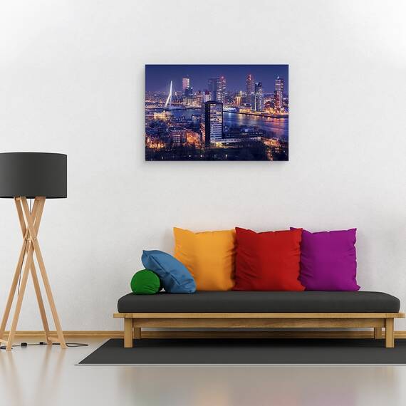 Tablou canvas - Rotterdam, Olanda, Turn, Rotterdam, Oras, Arhitectura, Olanda, 40 x 60 cm - 2- Roveli