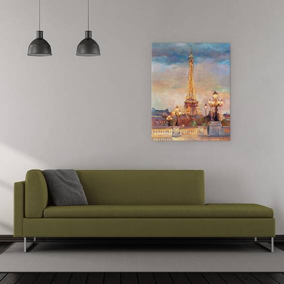 Tablou canvas - Turnul Eiffel seara, 60 x 75 cm - 2- Roveli
