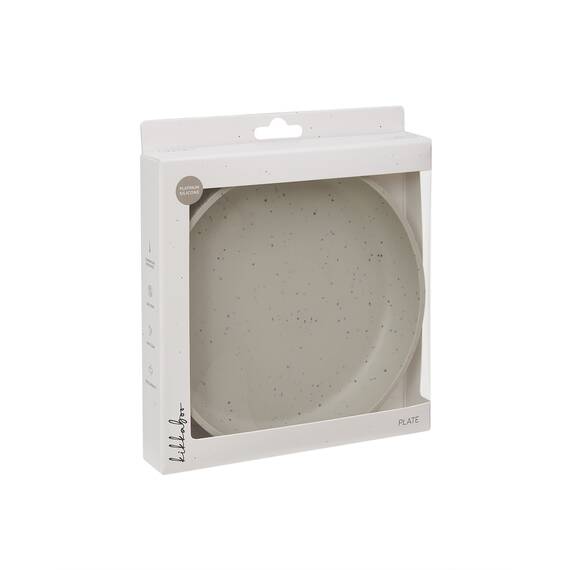 Farfurie pentru bebelusi din silicon alimentar 400ml, Platinum Sand - 3- Roveli