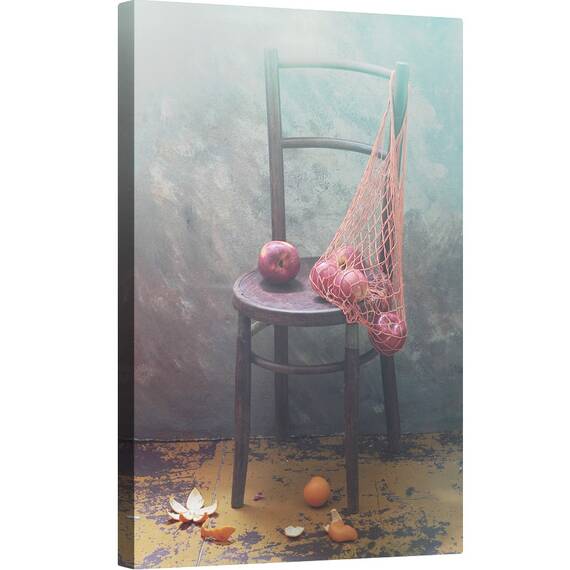 Tablou canvas - A Fost Recent, Cos, Acasa, Vintage, Mar, Mere, Scaun, 40 x 60 cm - - Roveli