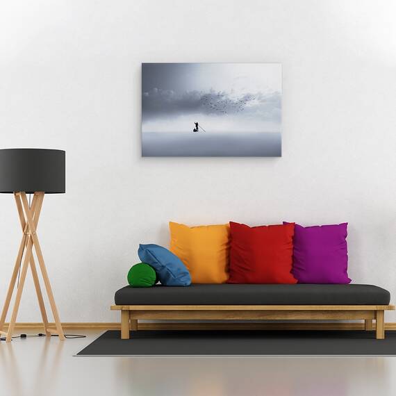 Tablou canvas - Calea de Intoarcere, Vis, Visator, Barca, Rand, Vasla, 60 x 90 cm - 2- Roveli