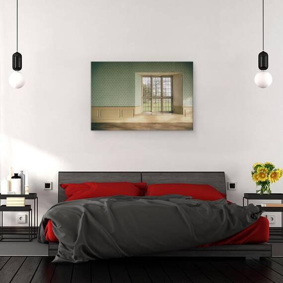 Tablou canvas - Camere Goale, Gol, Camera, Camera de Zi, Fereastra, Natura Moarta, 60 x 90 cm - 3- Roveli