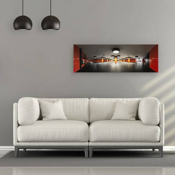 Tablou canvas - Pe Scena, Germania, Berlin, Panorama, Arhitectura, Subteran, 30 x 90 cm - 2- Roveli