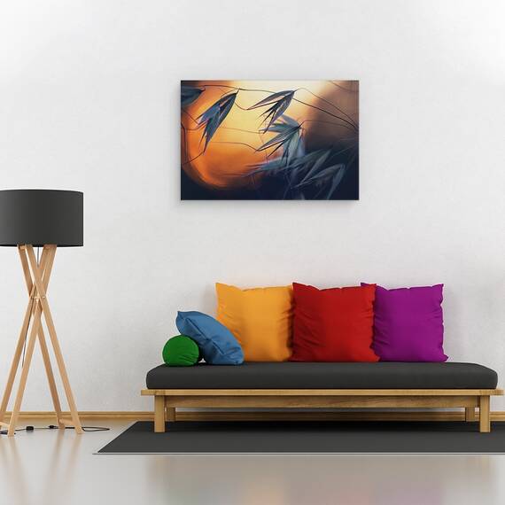 Tablou canvas - Apus de Soare, Seminte, Macro, Semanatura, 80 x 120 cm - 2- Roveli