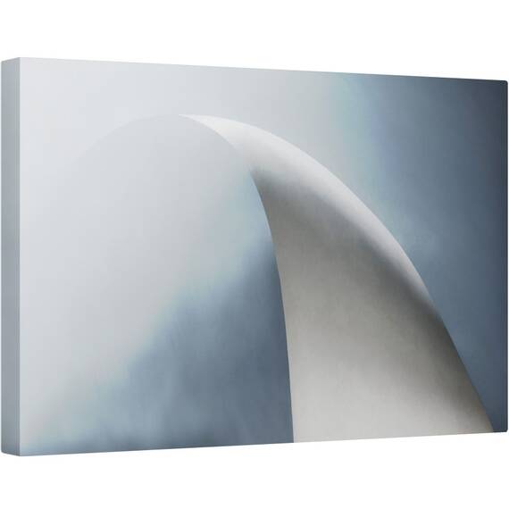 Tablou canvas - Arc Alb, Plastic, Litera, Abstract, Ostende, Olanda, Bucla, 60 x 90 cm - - Roveli
