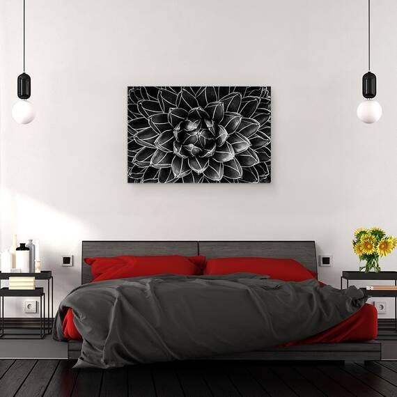 Tablou canvas - Matematica Naturala, Inchis, Detaliu, Simetrie, Botanic, Macro, Abstract, 60 x 90 cm - 3- Roveli