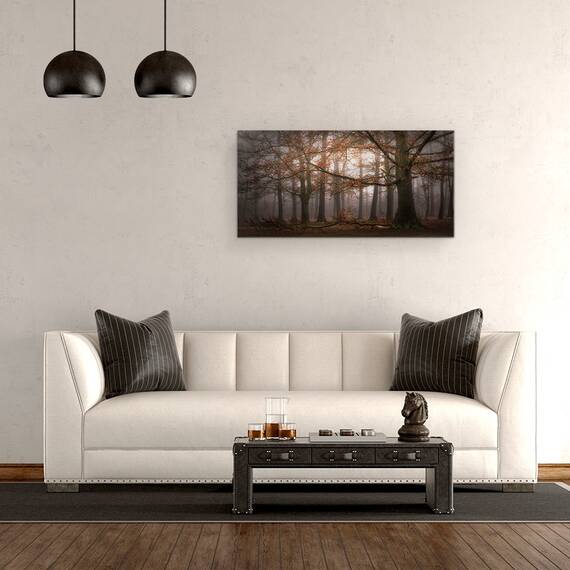 Tablou canvas - Memoria Incetosata A Trecutului, Mastbos, Cetos, Panorama, Abur, 50 x 100 cm - 2- Roveli