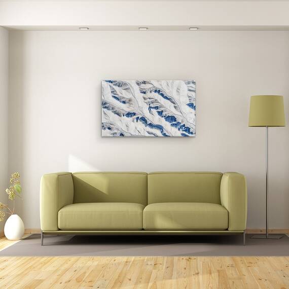 Tablou canvas - Natura Abstracta, Panorama, Badlands, Utah, Noi, Sua, 50 x 80 cm - 2- Roveli