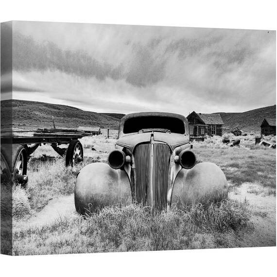 Tablou canvas - Parcul Istoric Al Statului Bodie, Vehicul, Masina, California, Noi, 75 x 100 cm - - Roveli