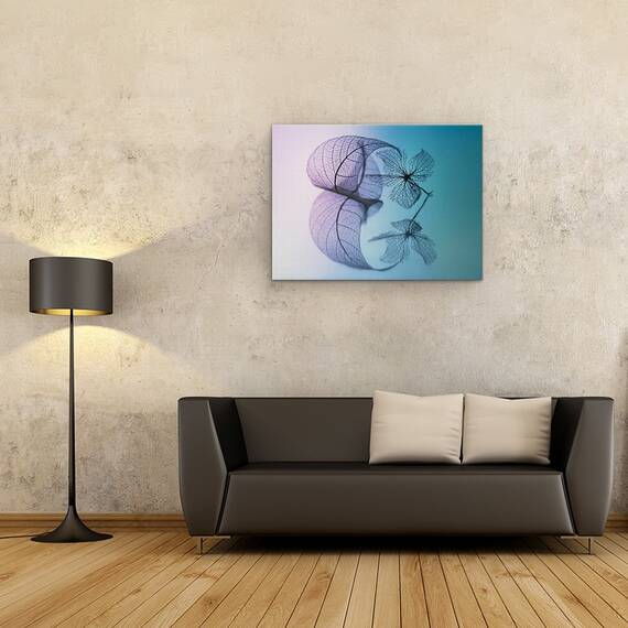Tablou canvas - Povestea Frunzelor si A Florilor, Violet, Frunza, Floare, 60 x 80 cm - 2- Roveli