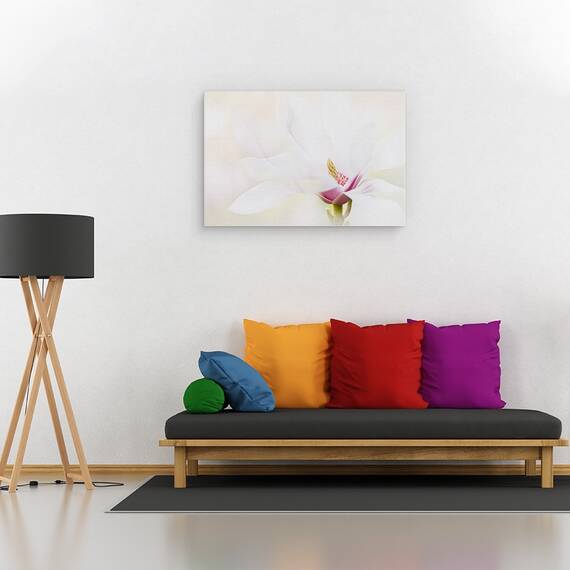 Tablou canvas - Puritate, Magnolie, Alb, Flora, Macro, 80 x 120 cm - 2- Roveli