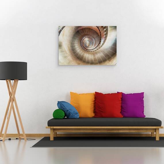 Tablou canvas - Spirala, Scara, Trepte, Vartej, Model, 40 x 60 cm - 2- Roveli