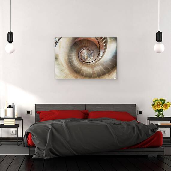 Tablou canvas - Spirala, Scara, Trepte, Vartej, Model, 60 x 90 cm - 3- Roveli