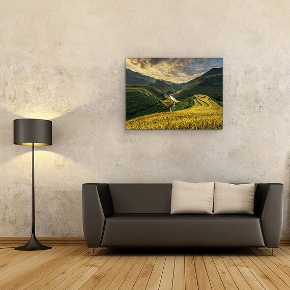 Tablou canvas - Terase de Orez, Terasa, Orez, Campuri de Orez, 75 x 100 cm - 2- Roveli