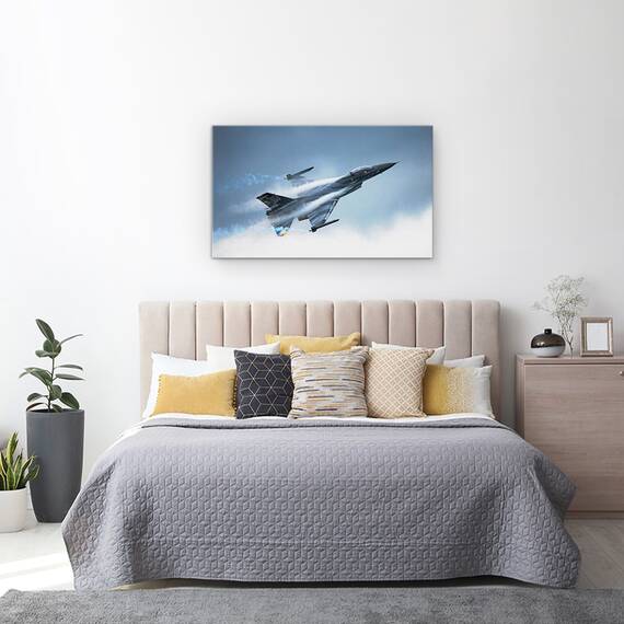 Tablou canvas - Vador, Luptator, Aviatie, Avion, Avion de Vanatoare, Aeronava, 50 x 80 cm - 3- Roveli